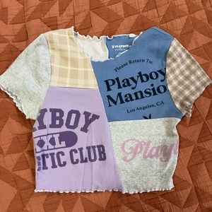 Playboy Patchwork Crop top